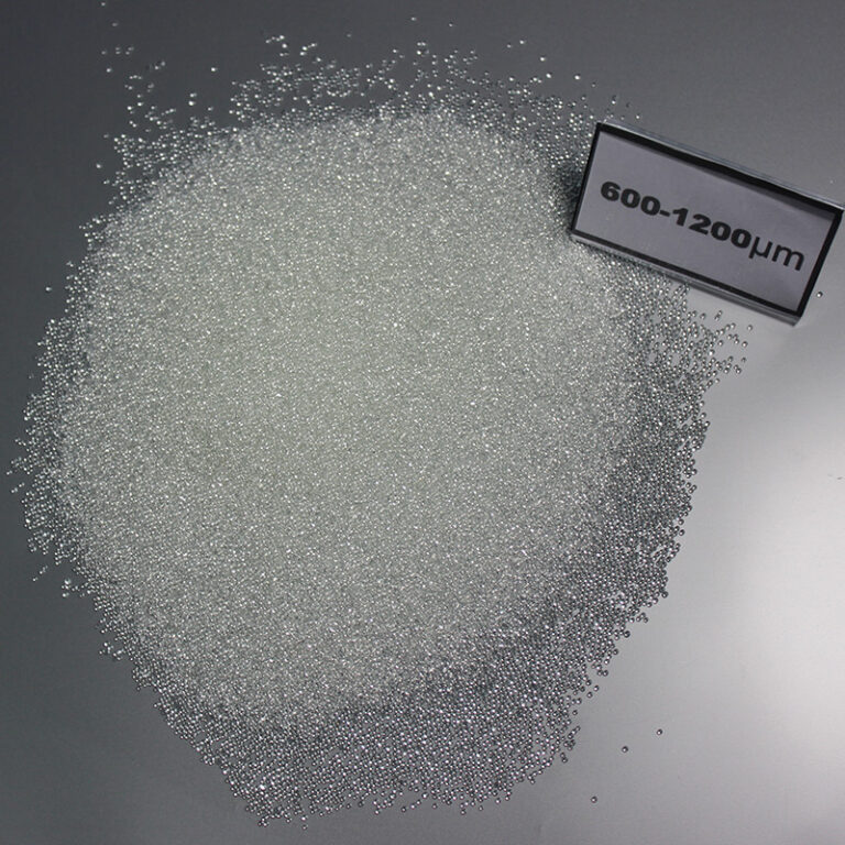 Grinding glass beads